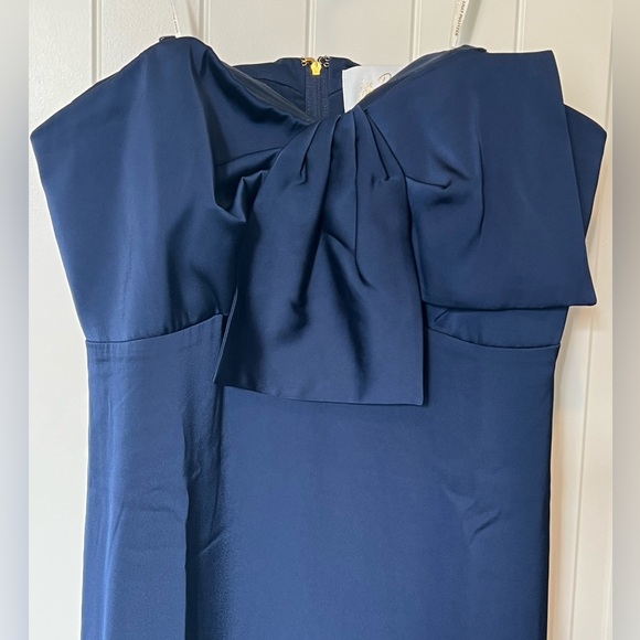 Lilly Pulitzer Formal Navy Blue Strapless Dress - 8 - Picture 3 of 8